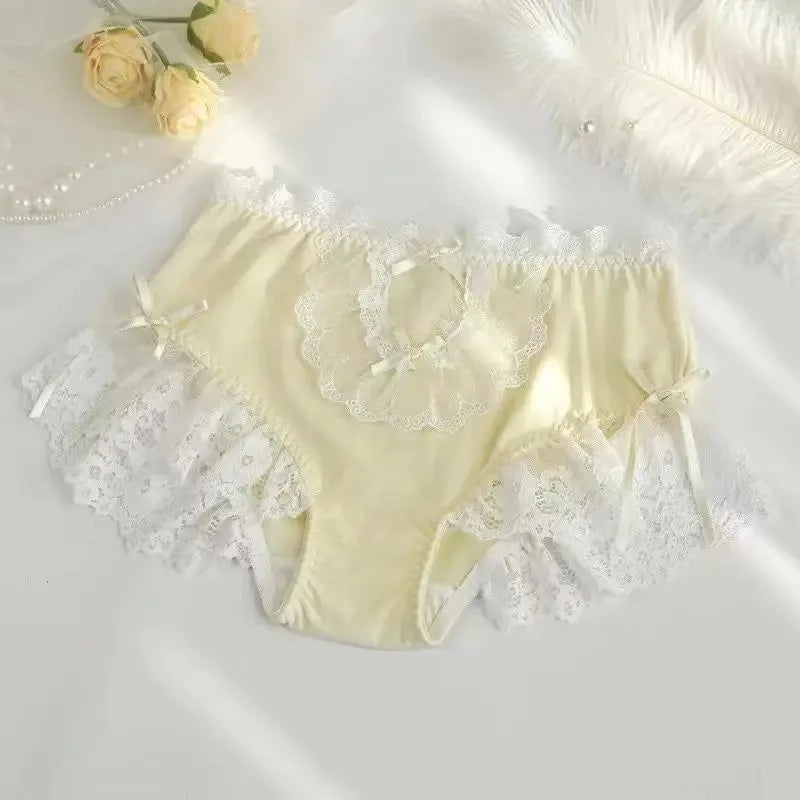 French Princess Lace Bow Panties