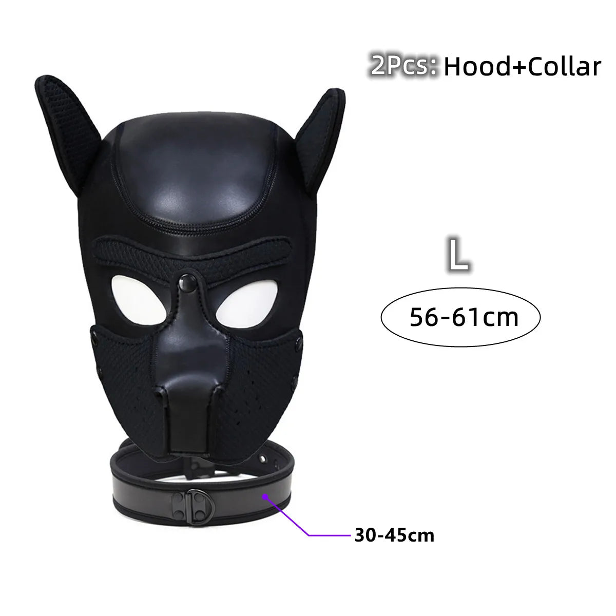 Puppy Cosplay Costumes Increased Large Size Padded Rubber Full Head Hood Mask