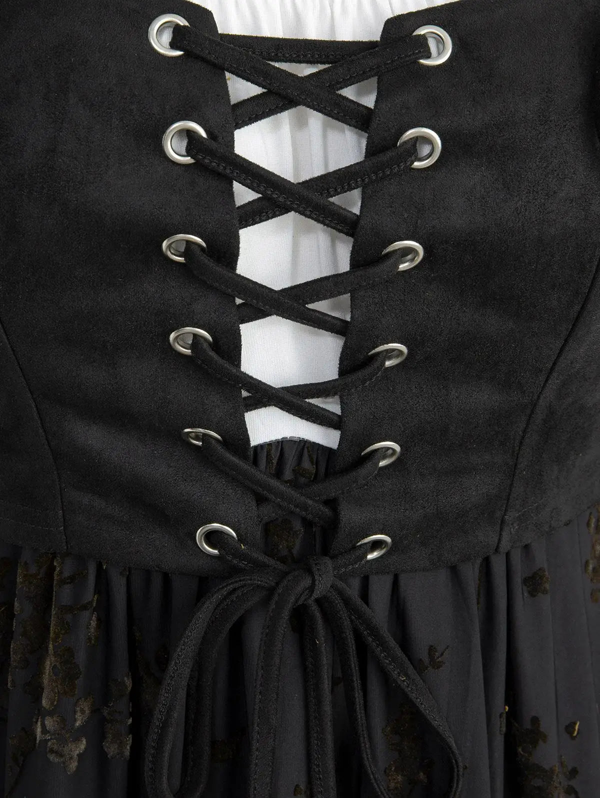 ROSEGAL Plus Size High Low Maxi Dresses Casual Flocking Ruffles Cold Shoulder Lace up