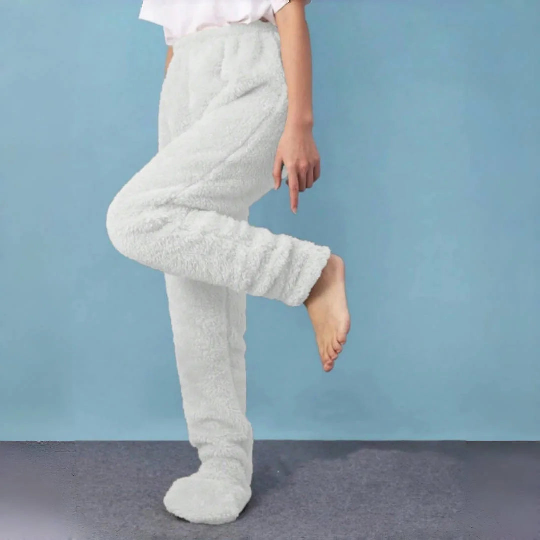 Foot And Ankle Thickened Sleep Pants with Socks
