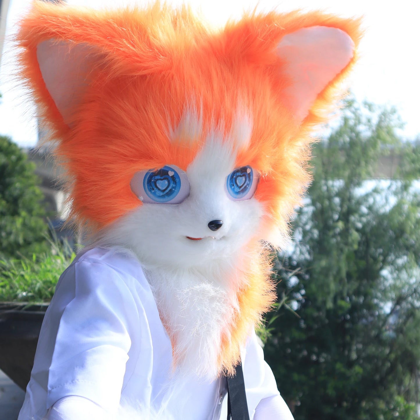 Furry Head Mask Cat /Fox Costume