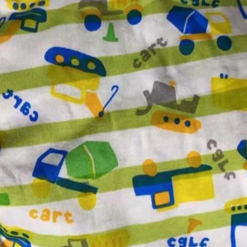 ABDL Sleeveless Casual Snap Button Cartoon Pattern Jumpsuit Plus Size