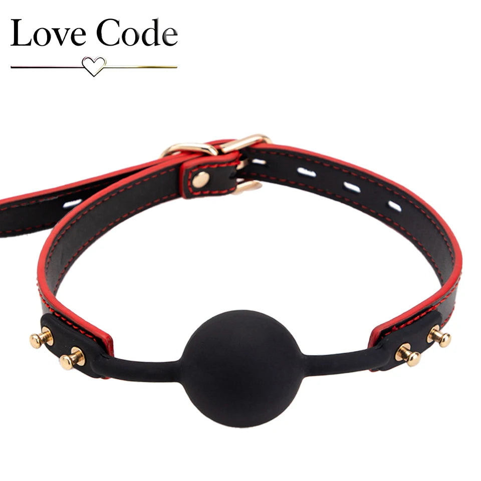 Genuine Leather BDSM Bondage Kits Sex Toys for Couples Handcuff Ankle Cuffs Collar Gag Hogtie Restraints SM Set Adult Love Games