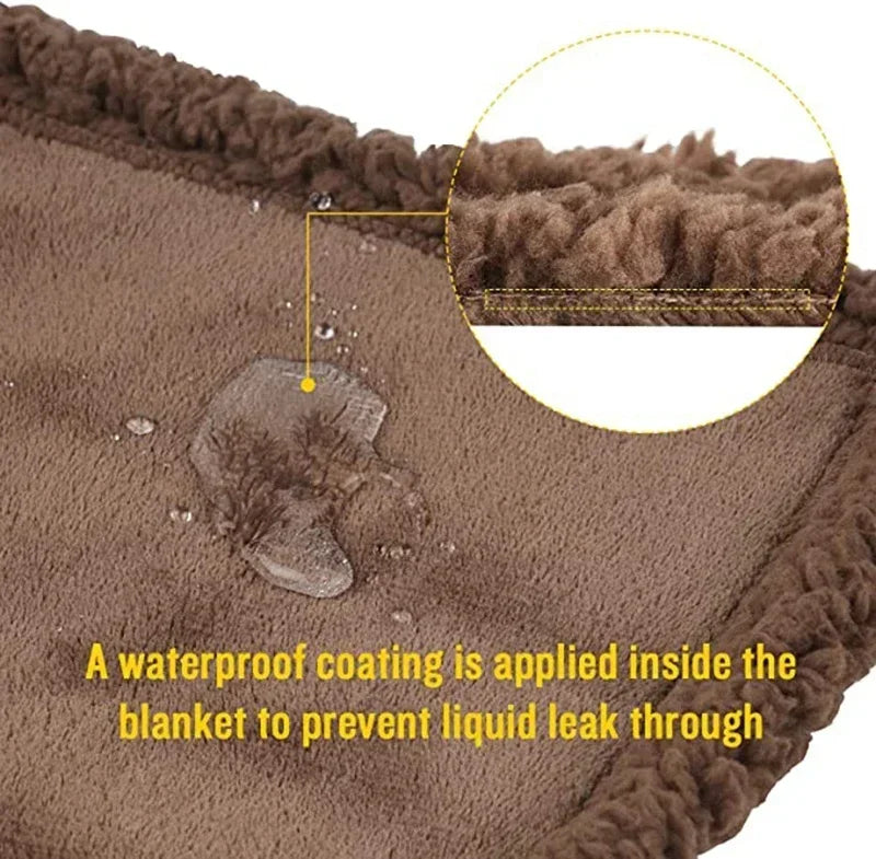 Winter Warm Thickened King Size Blanket 100% Waterproof and Stain Resistant
