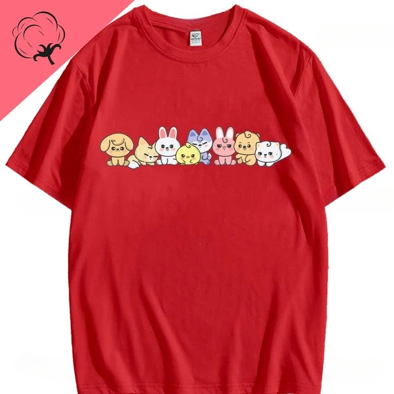 Kawaii Short Sleeve T-Shirt Men Women