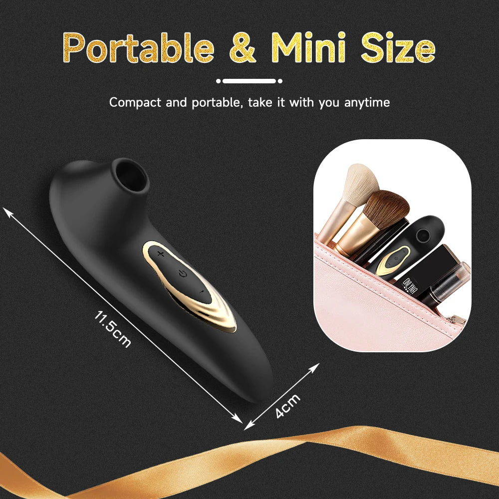 Erotic Female Masturbator/Sucker Vibrator for Nipples, G Spot, Sucking, Sex Toys 18+