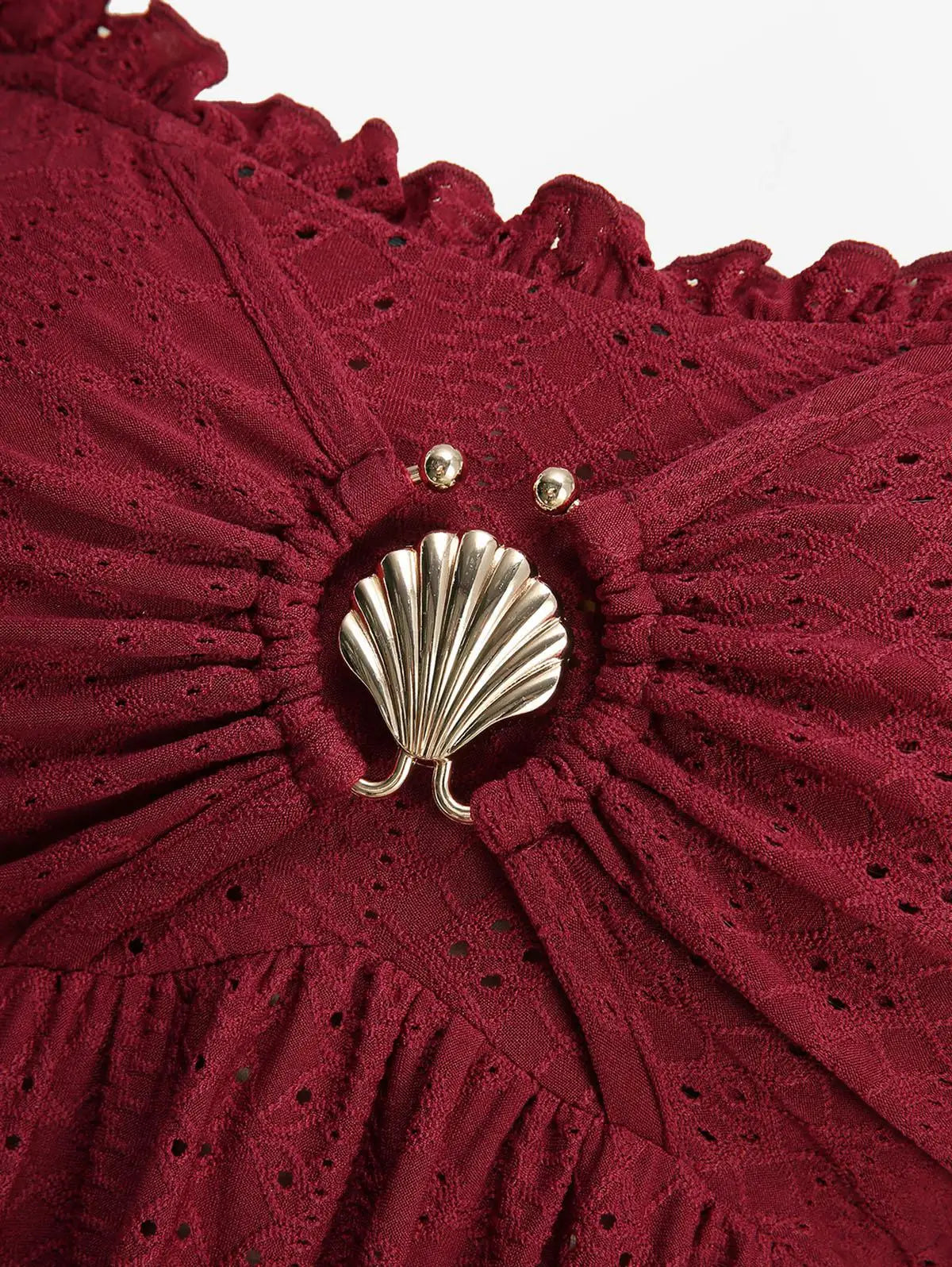 ROSEGAL Plus Size Ombre Print Cold Shoulder Blouse Flare Sleeves Asymmetrical Top