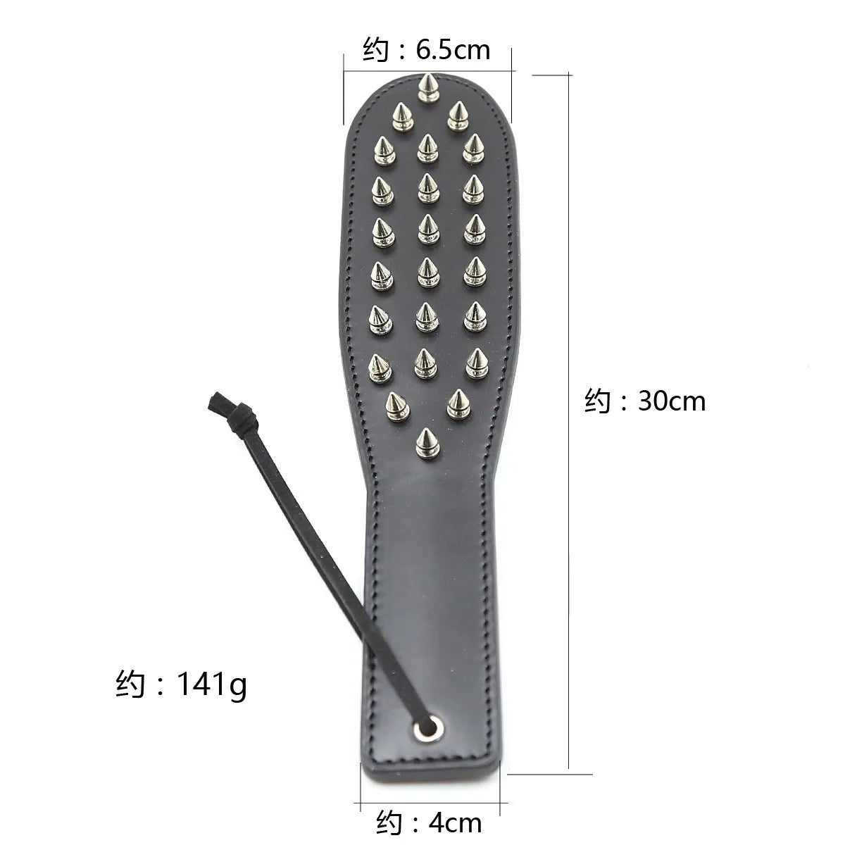 BDSM Spanking Paddle Dual Side Leather Spiked Sex Toys for Couples