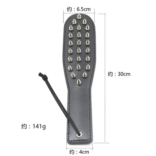 BDSM Spanking Paddle Dual Side Leather Spiked Sex Toys for Couples