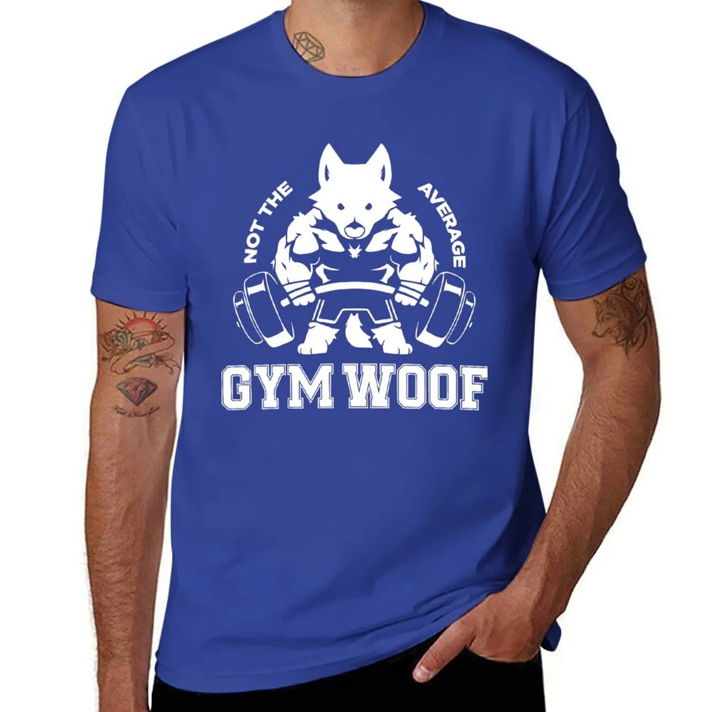 Not the average GYM WOOF T-Shirt Up To 6XL