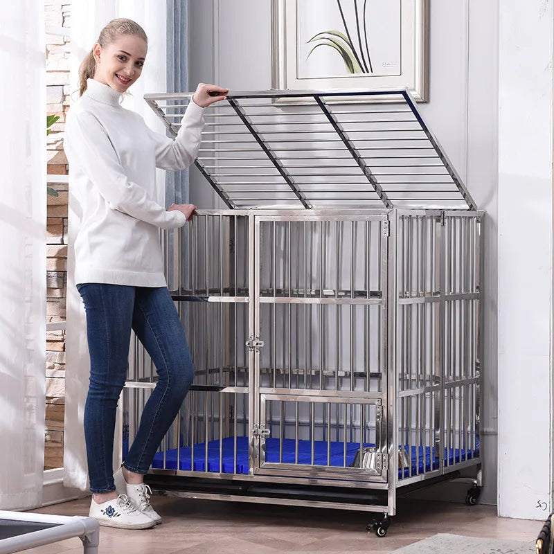Large Cage Outdoor Stainless Steel Folding Fence with Strong Load-bearing Capacity