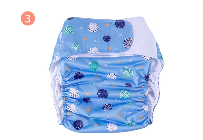 2PCS Adult Cloth Diaper Pants Reusable