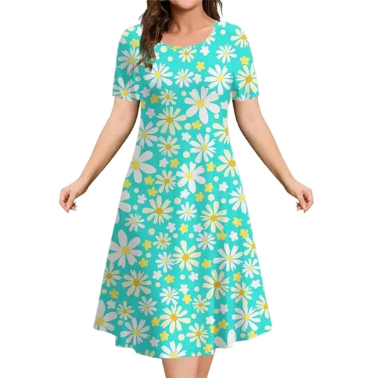Womans Summer Short Sleeve Dress