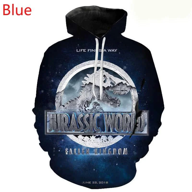 Men and Women Jurassic Park 3d Printing Hoodie Sweatshirt Fashion Casual Hoodie Pullover Harajuku Movie Tops