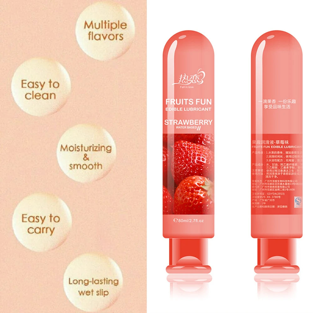 Lubricant Passionate Fruity Lubricant Water-Soluble Body Lubricant Erotic Products