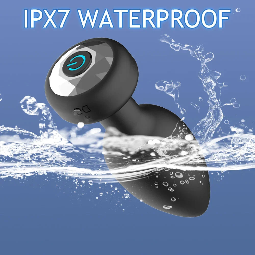 APP/Remote Control Anal Vibrator Wireless Bluetooth Butt Plug Stimulator Male Prostate Massager