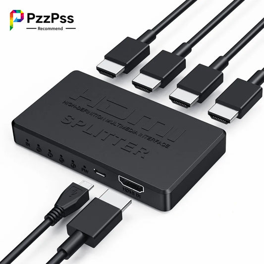 4K 2K HDMI Splitter 1 in 4 out 4x1 HDMI Switch HDMI-compatible Adapter