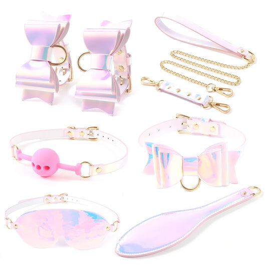 Shining Colorful Bondage Kit Kinky Restraints Set