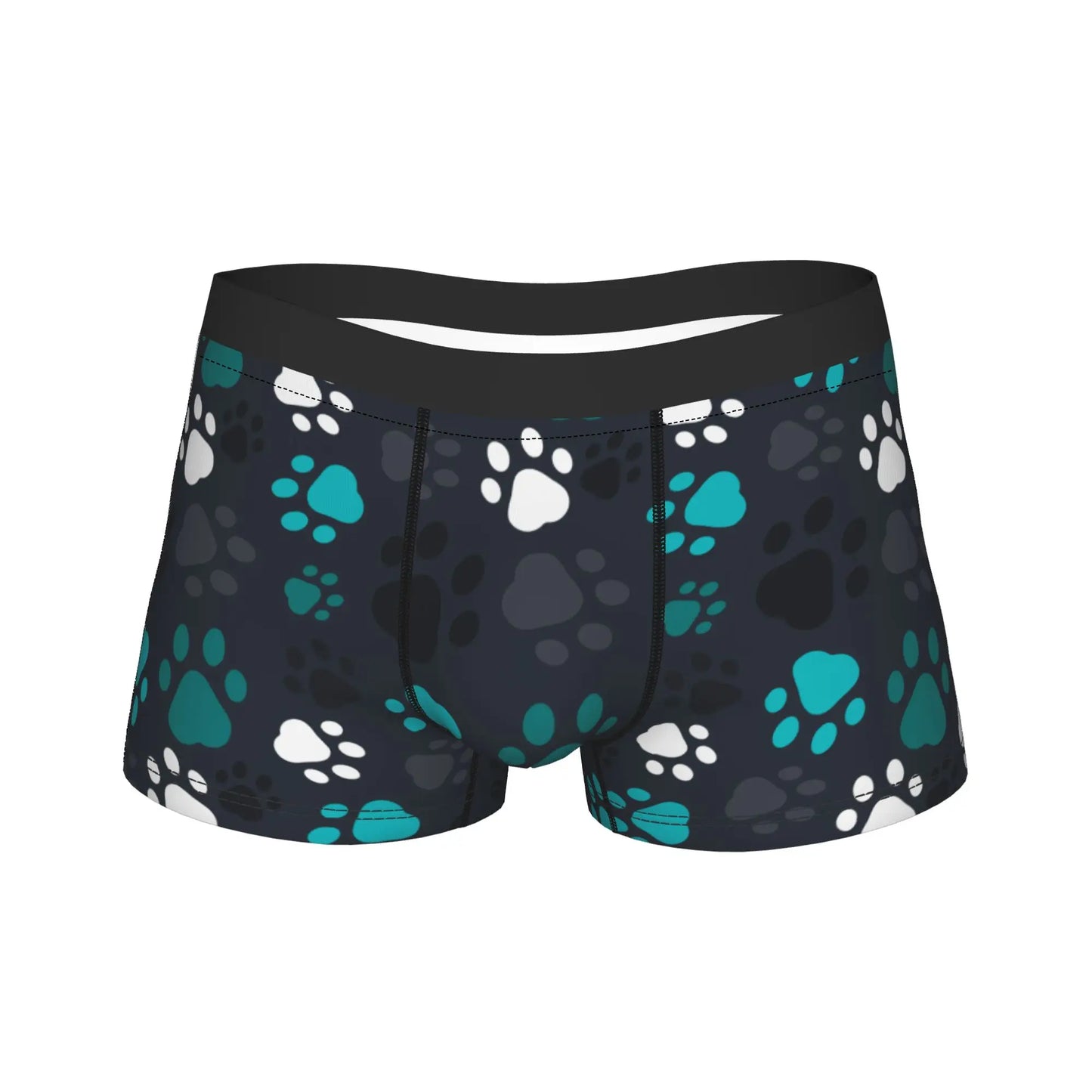 Men's Pet Prints Dog Boxer Briefs Breathable Underpants M-XXL