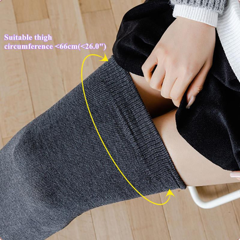 Black White Striped Long Socks Plus Size Elastic Over Knee Thigh High Stockings Autumn Winter Leg Warmers for Oversized Women XL