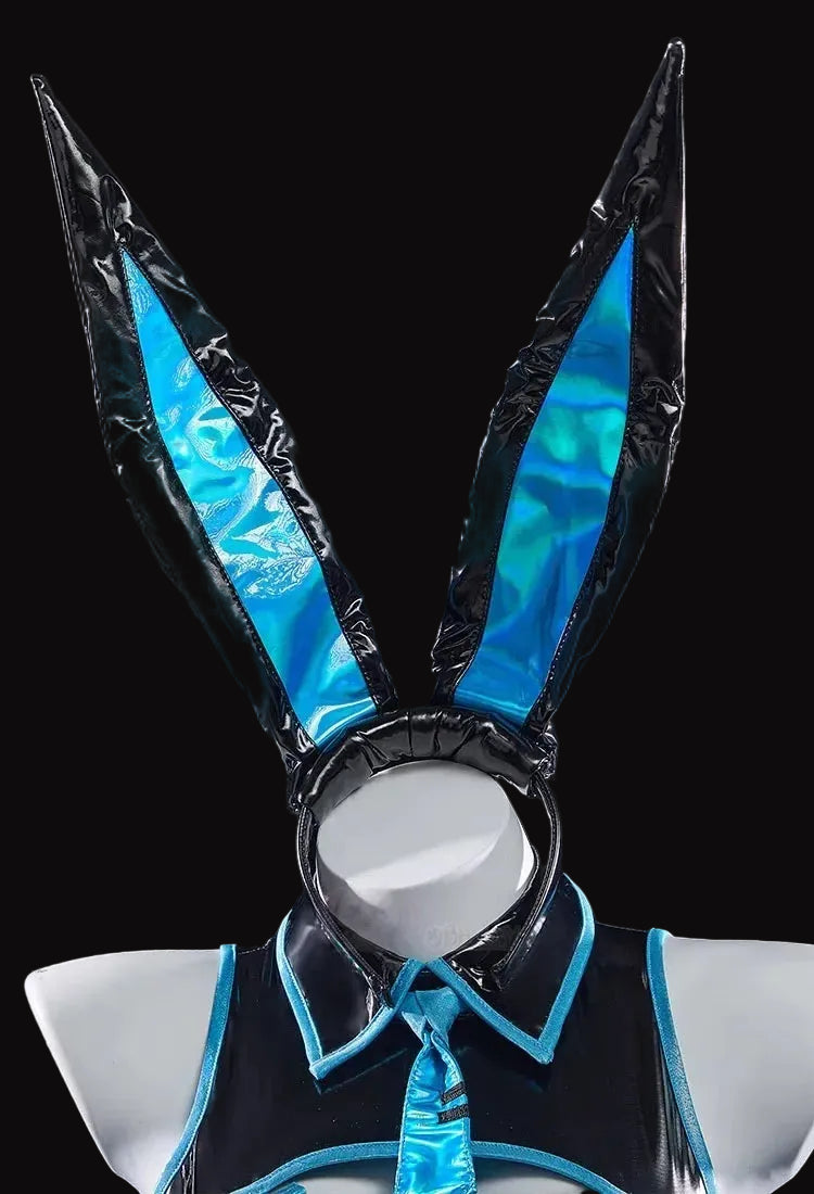 Anime Bunny Girl Cosplay Costumes See Through Bodysuit Socks