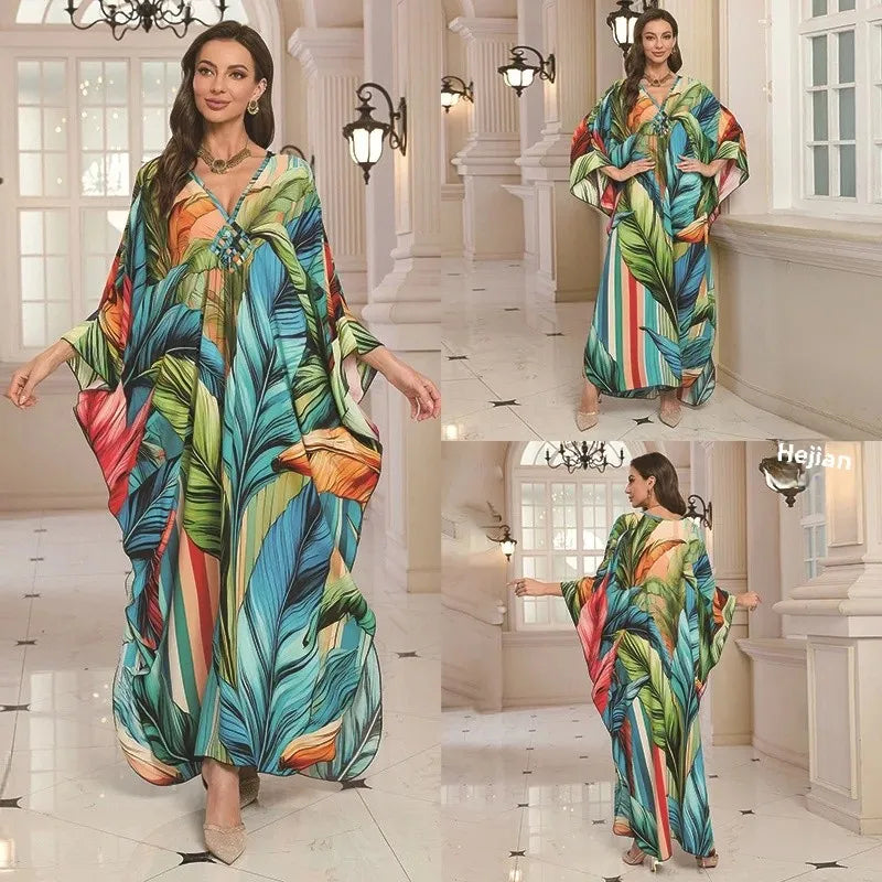 Women's Cotton Beach Dress Loose Long Robe Bikini Cover up