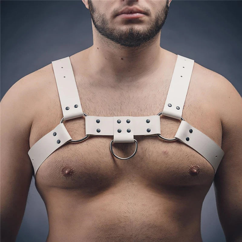Leather Lingerie Chest Harness Adjustable Body Chain