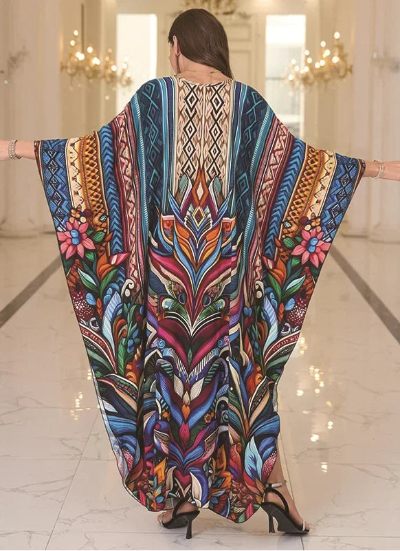 Women's Cotton Beach Dress Loose Long Robe Bikini Cover up