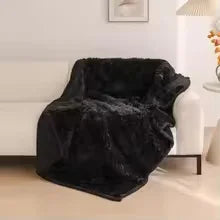 Couples Waterproof Blanket:  Luxe Plush Throw for Bed & Sofa