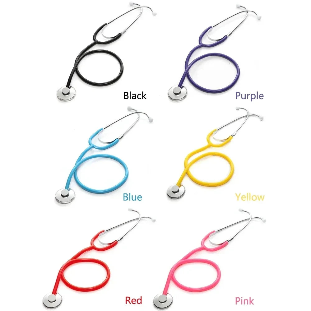 Portable Single Head Stethoscope Professional Medical Equipment Device Student Vet Nurse Clinic