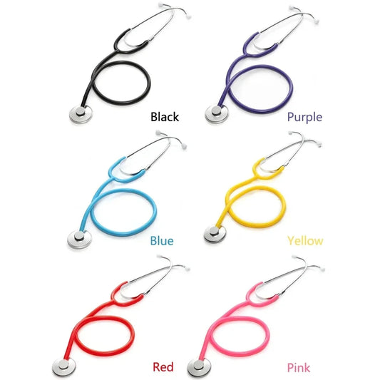 Portable Single Head Stethoscope Professional Medical Equipment Device Student Vet Nurse Clinic