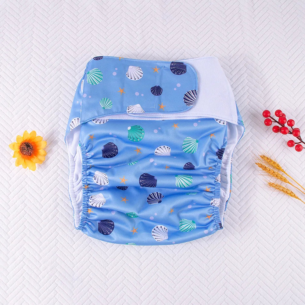 2PCS Adult Cloth Diaper Pants Reusable