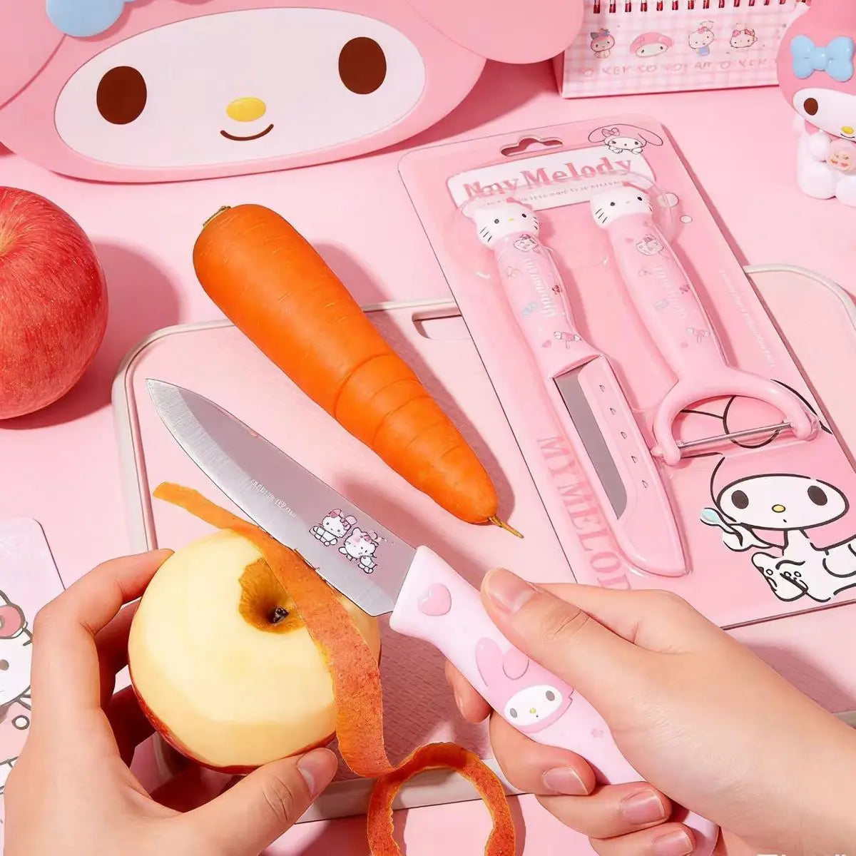 Kawaii HelloKitty Kuromi Peel Fruit Use Cute Sanrio