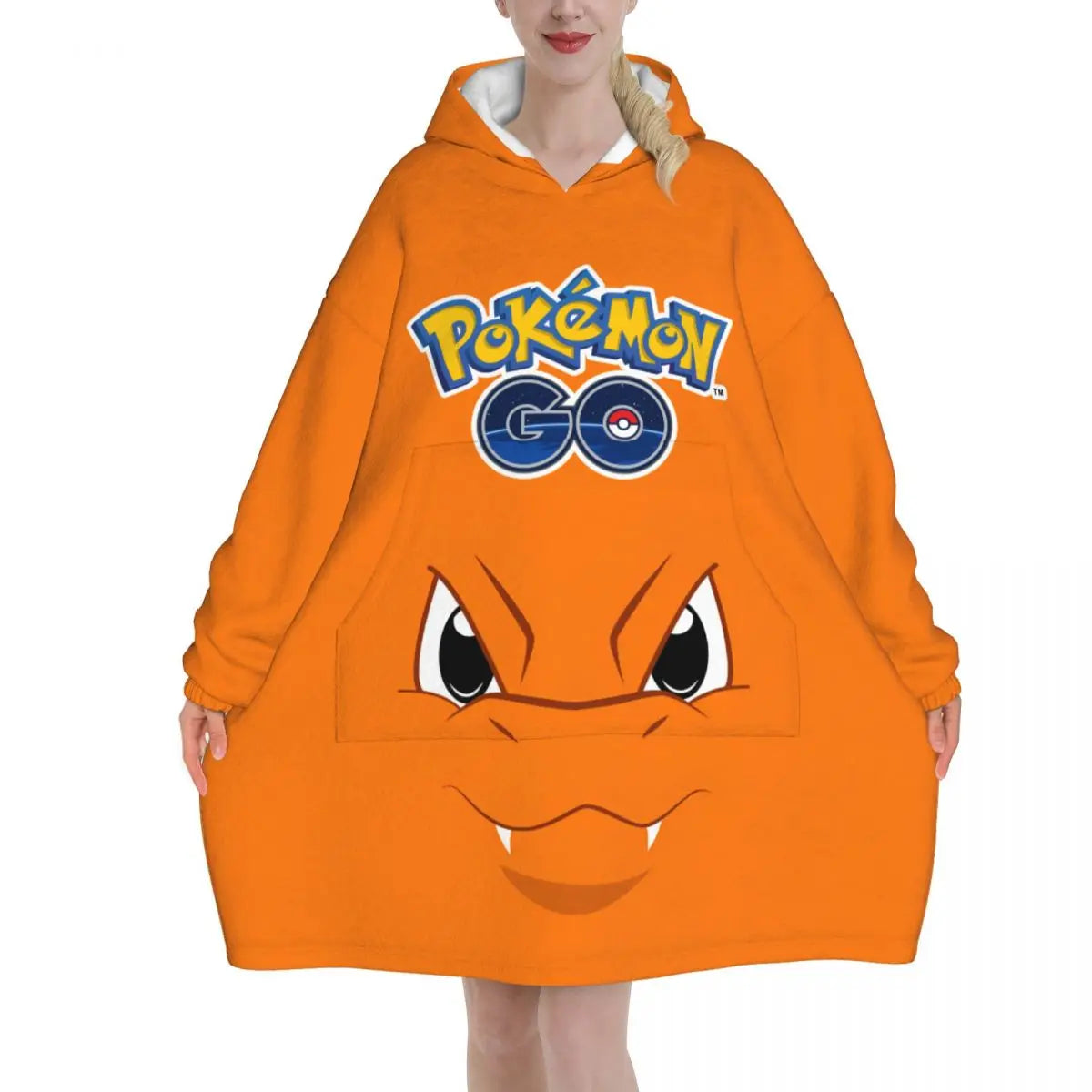 Oversized Pokemoned Pikachus Wearable Blanket Gifts for Women Men Ultrasoft Plush Warm Sweatshirt Blankets With Pocket