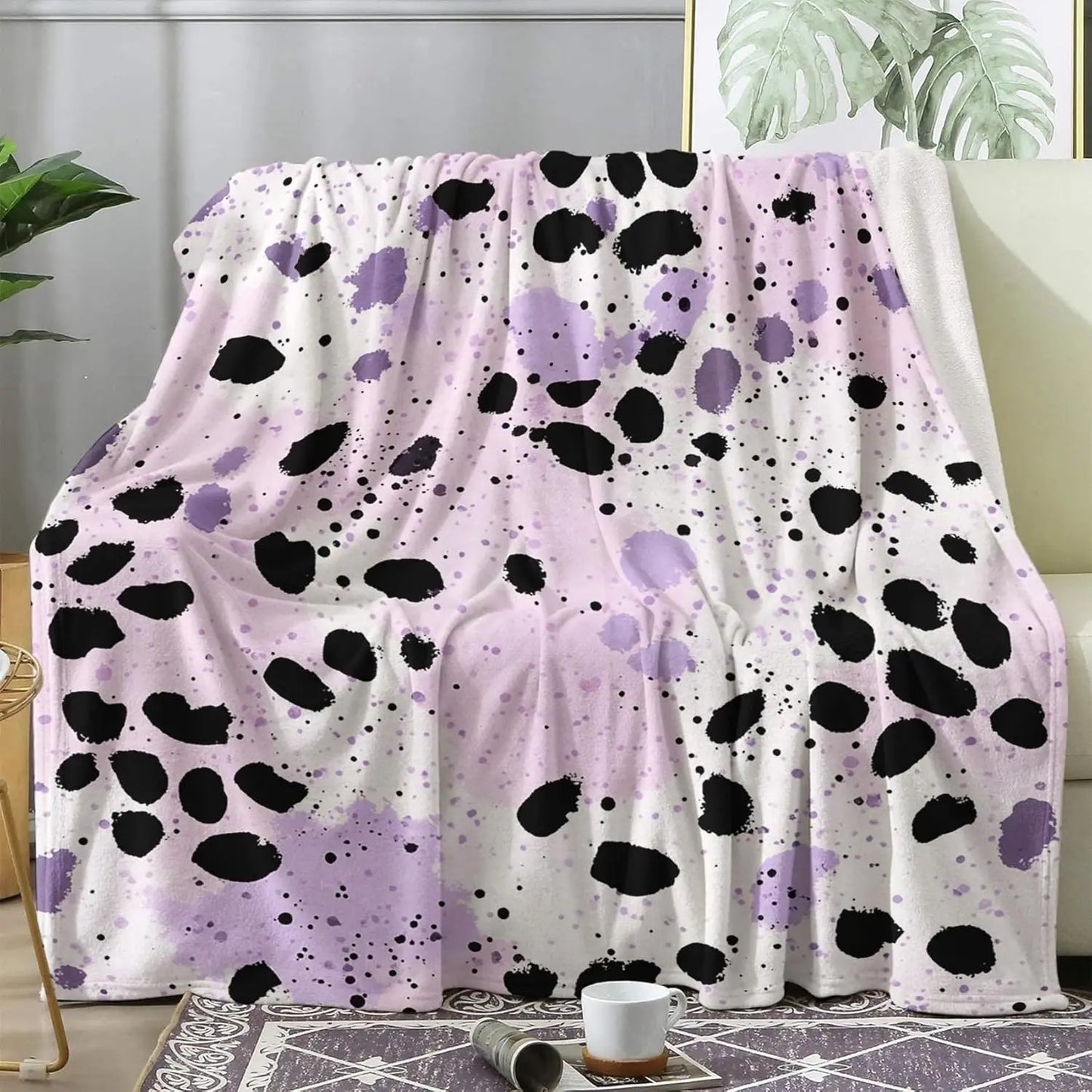 Multi Patterned Fleece Blankets for Couch Bed Sofa- Super Soft