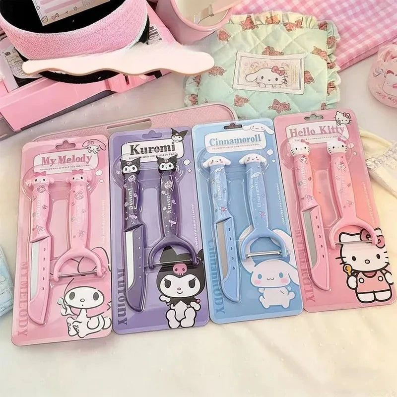 Kawaii HelloKitty Kuromi Peel Fruit Use Cute Sanrio