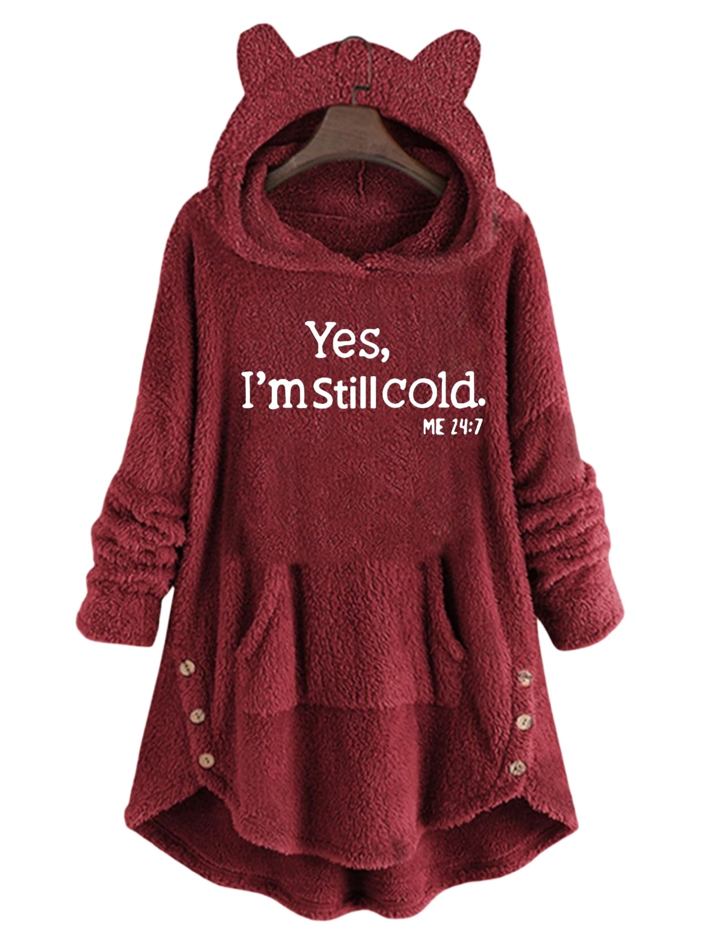 Cat Ears Long-Sleeved Hooded Sweatshirt