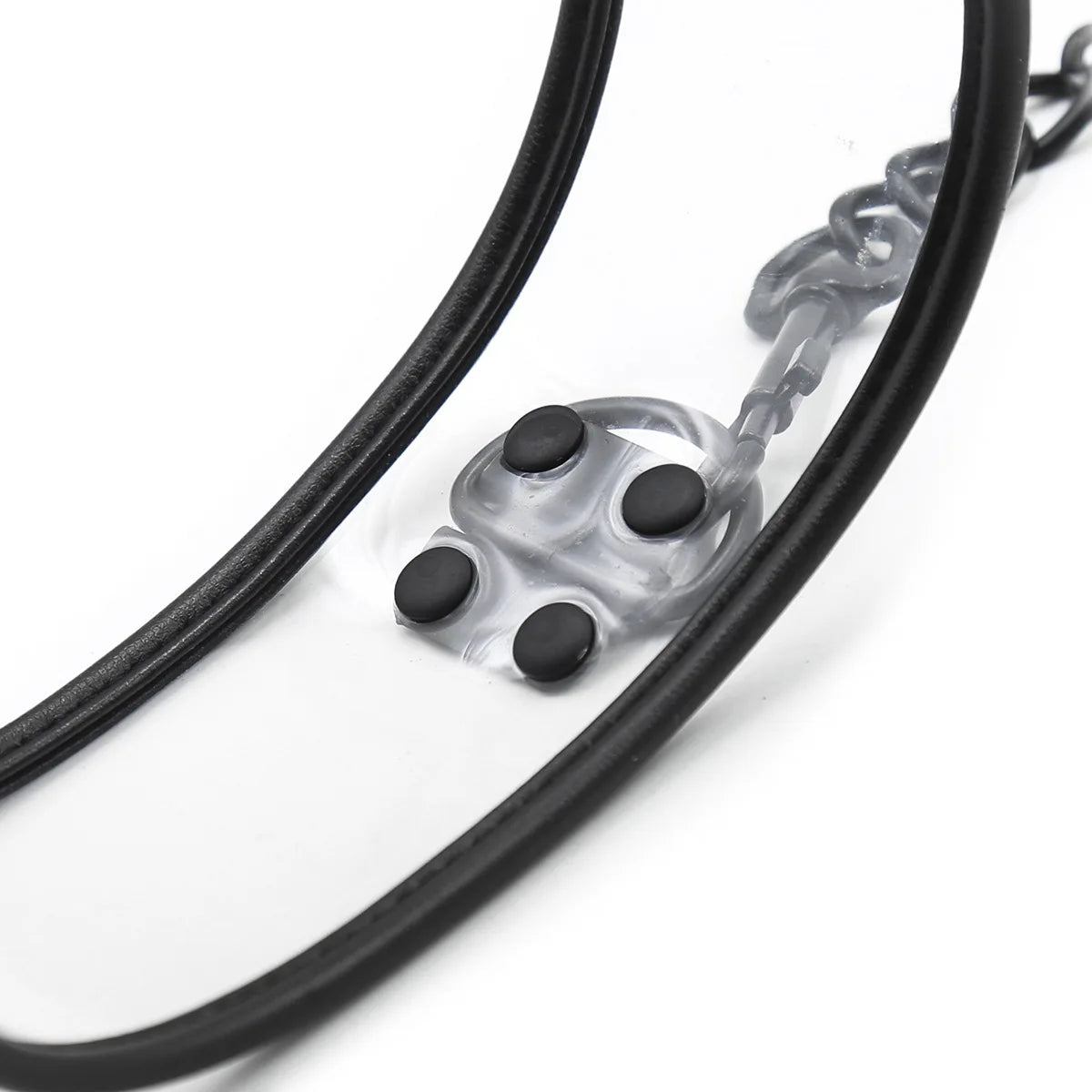 Transparent PVC Adjustable Handcuffs Ankle Cuffs Collar Bdsm Bondage Restraints Set