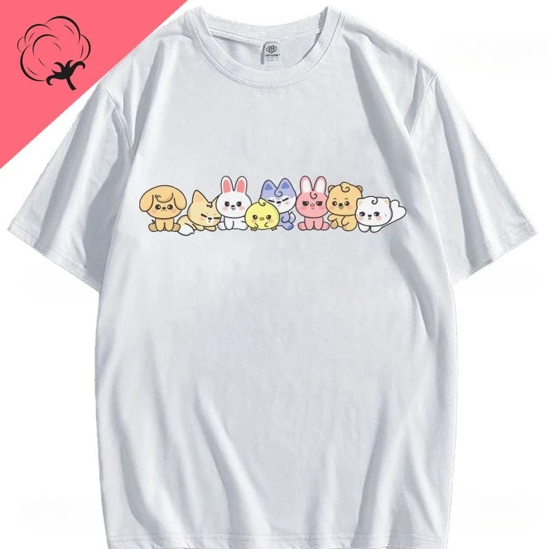 Kawaii Short Sleeve T-Shirt Men Women