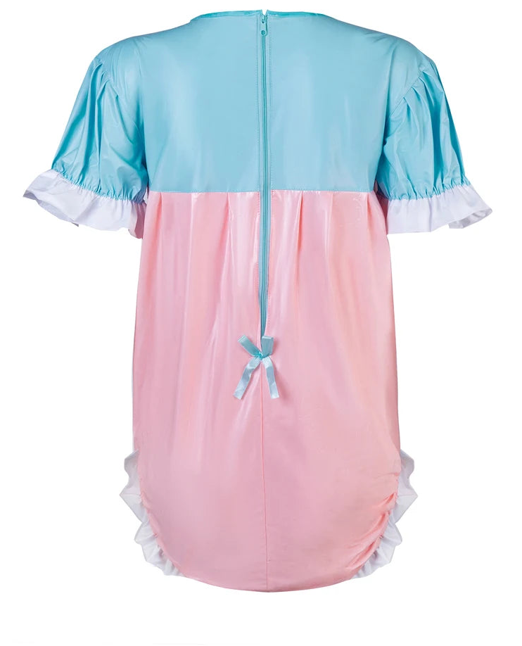 Yolien Sissy ABDL PVC Romper Onesie Pajamas Snap Crotch Bodysuit