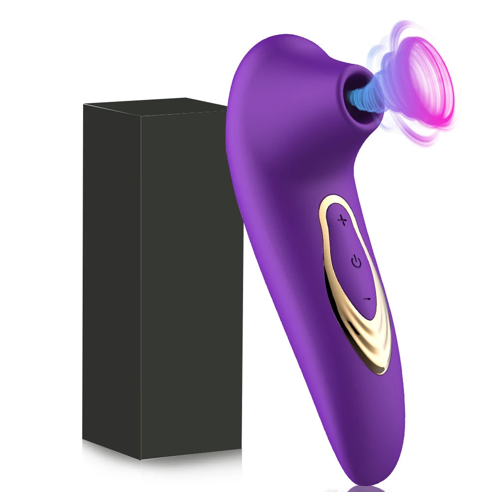 Erotic Female Masturbator/Sucker Vibrator for Nipples, G Spot, Sucking, Sex Toys 18+