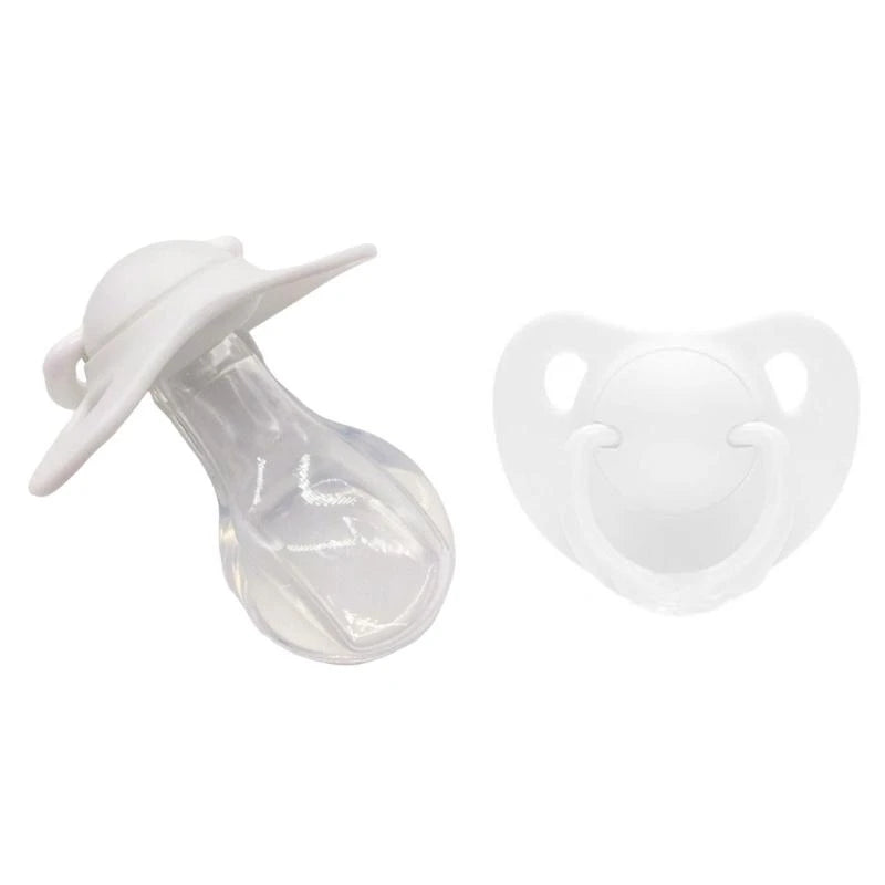 Silicone Adult Soother Pacifier Neutral Color Ergonomic Dummy Pacifier