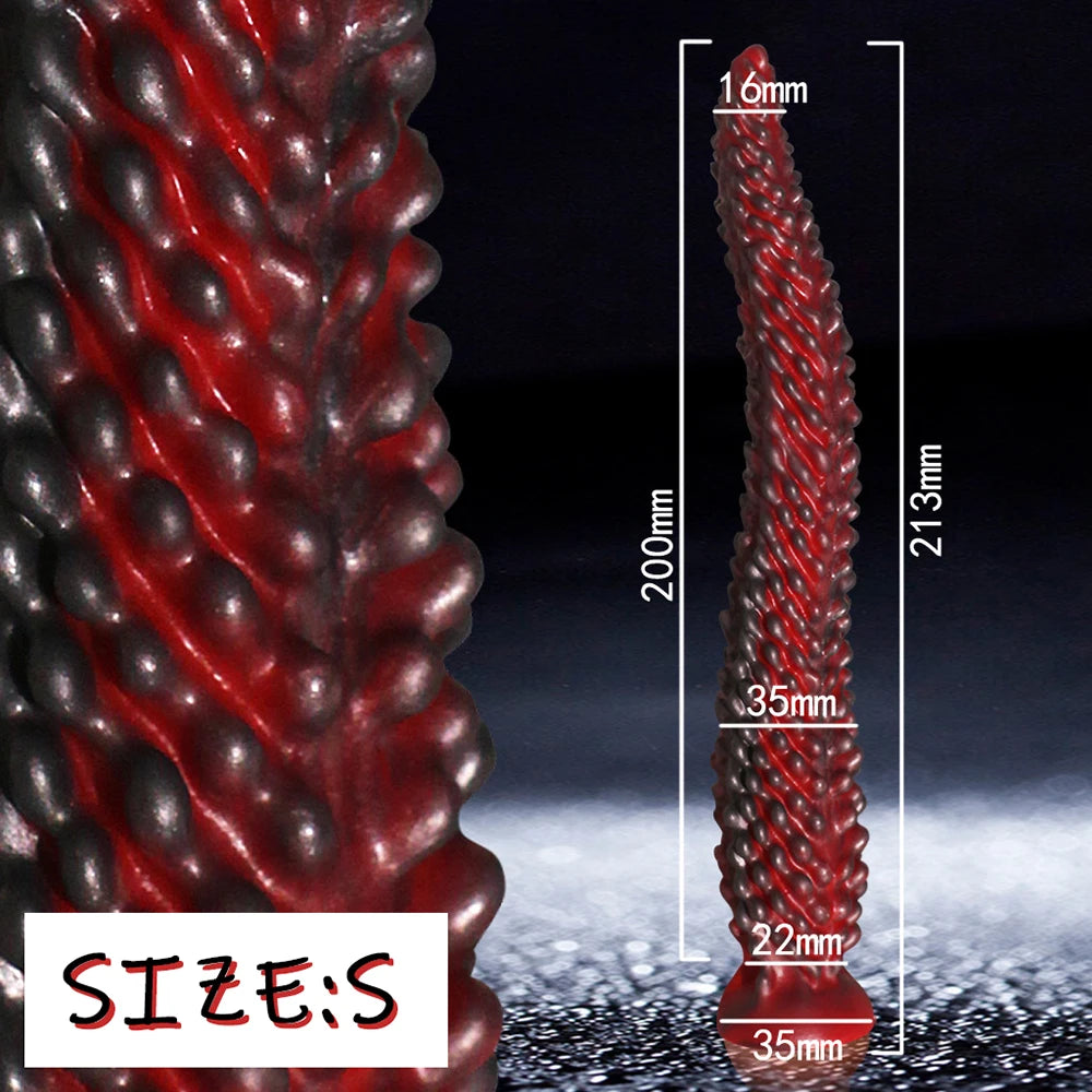 Monster Tentacle Dildo, Anal Dildo with Strong Suction Cup, Long Butt Plug for G Spot & Prostate Massager