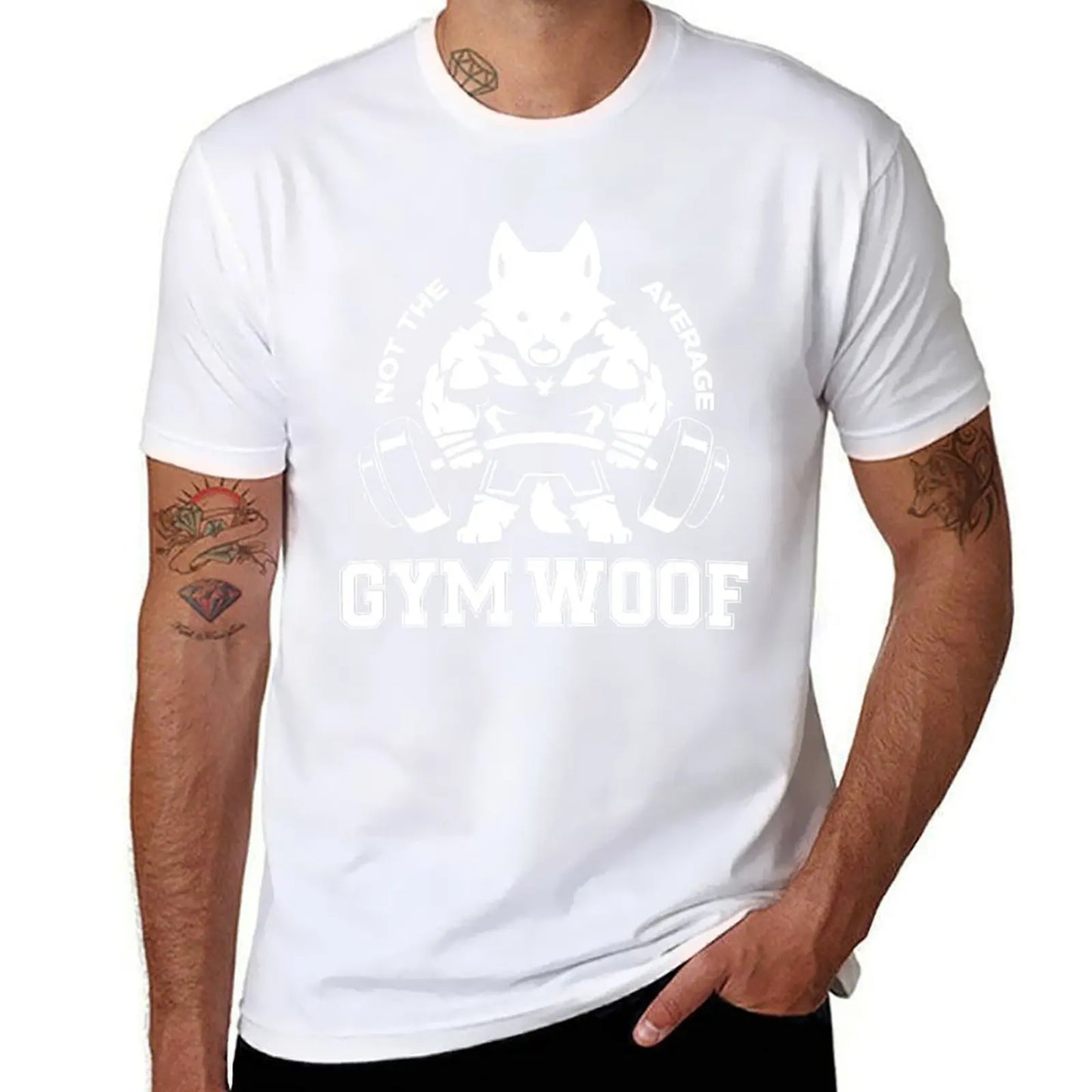 Not the average GYM WOOF T-Shirt Up To 6XL