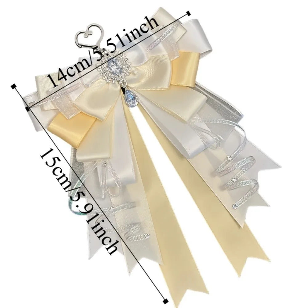 Cute Anime Ita Bag Accessories Multi-layered Bow Pendant Keyring