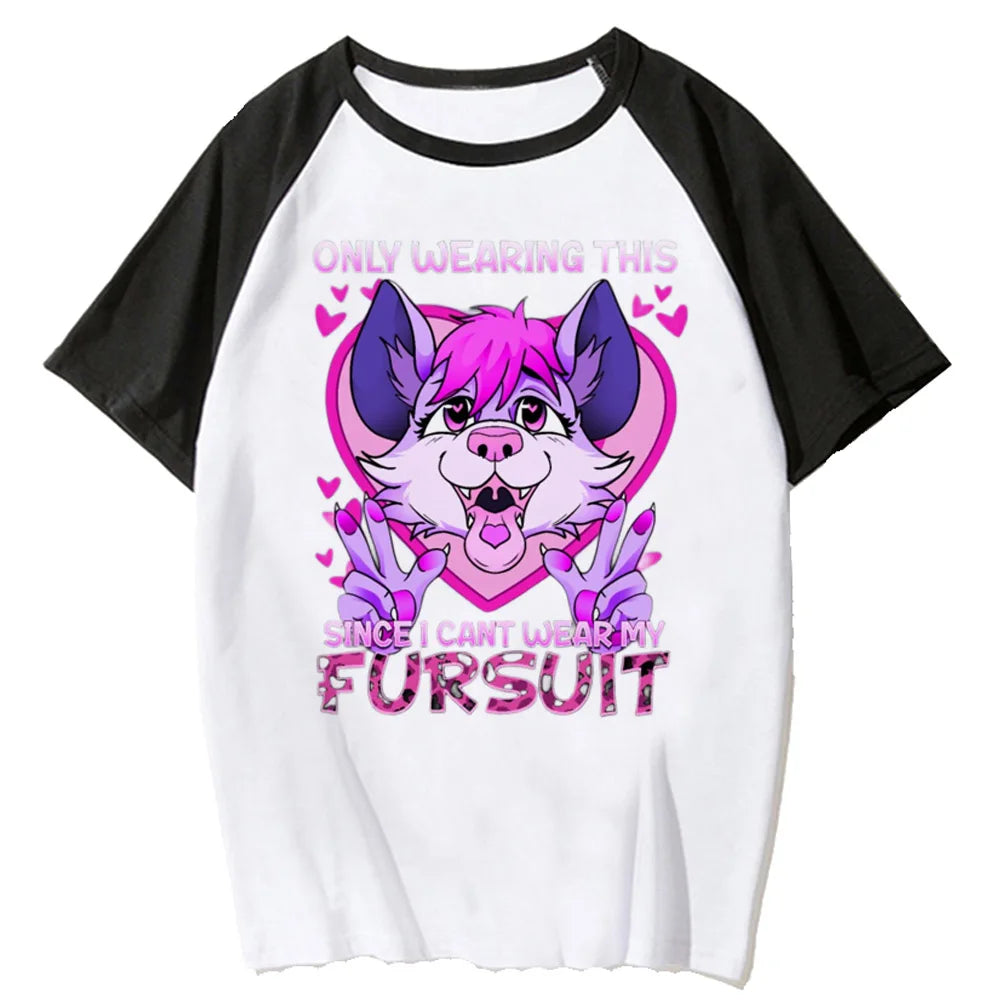 Furry Tee Streetwear Comic Funny Top