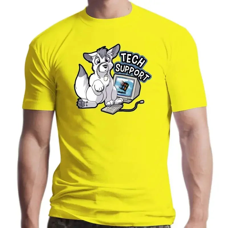 Furrys Dog Cute Adorable New Tech Support T Shirt
