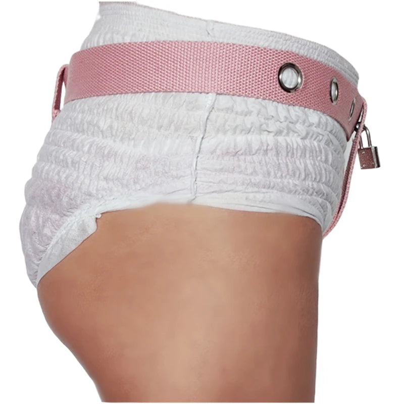 ABDL locking Diaper Lockable For Adults Anti Removal Restraining
