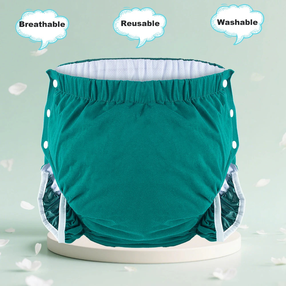 1PC Cloth Diaper With An Inner Opening for Diaper Insert Breathable Adult Diaper Nappy