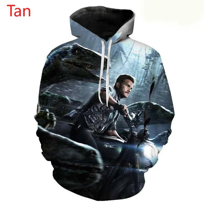 Men and Women Jurassic Park 3d Printing Hoodie Sweatshirt Fashion Casual Hoodie Pullover Harajuku Movie Tops